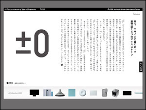 ±0 5th anniversary Contents