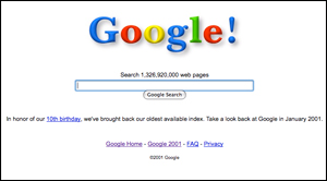 Google 2001