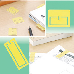 伝言やコメントを書けるクリップ「メモクリップ」