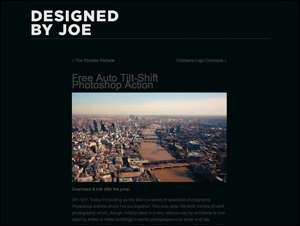 Free Auto Tilt-Shift Photoshop Action « Designed by Joe