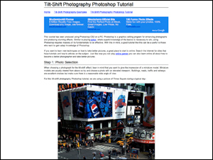 Tilt-Shift Photography Photoshop Tutorial