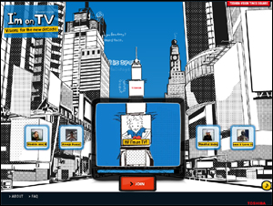 TOSHIBA VISION I'm on TV.'