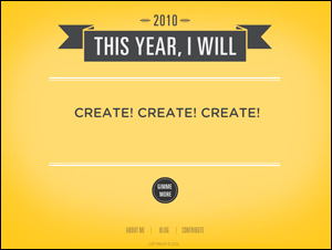 New Year's Resolution Generator