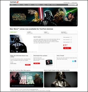Star Wars™ voices now available for TomTom devices
