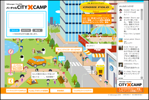 Volkswagen CrossPolo バーチャル CITY×CAMP