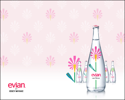 デザイナーズボトル | エビアン evian