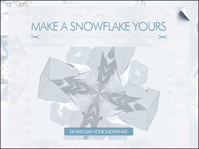 Make a snowflake yours