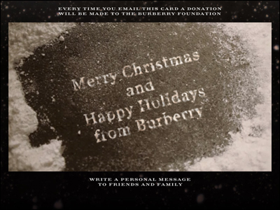 Burberry Christmas Card