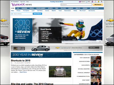Yahoo! Year in Review 2010