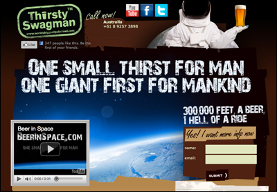 Beer in Space | Space Travel | Thirsty Swagman