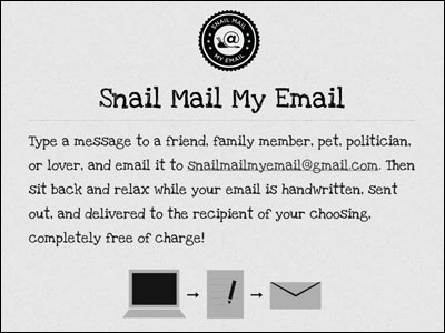 Snail Mail My Email
