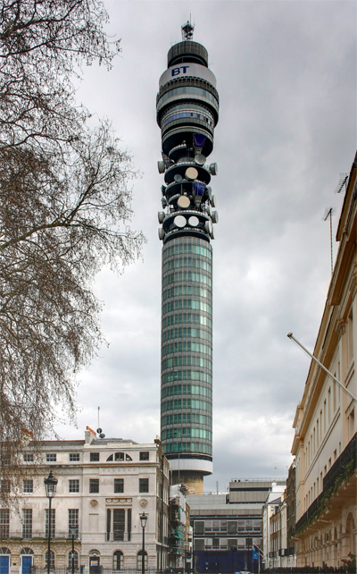 BT Tower becomes Star Wars lightsaber
