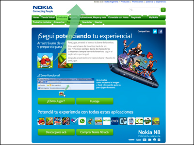Nokia Argentina - Con Angry Birds y Fruit Ninja destruí cualquier sitio web