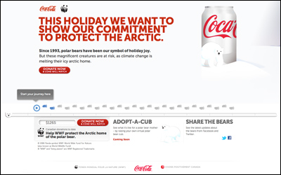cocacola polar bear