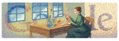 Google マリー・キュリー（キュリー夫人）生誕144周年
