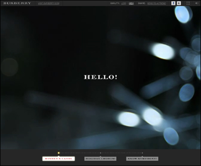 My Burberry Festive Card