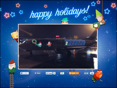 Santa's elves take over one of airBaltic planes