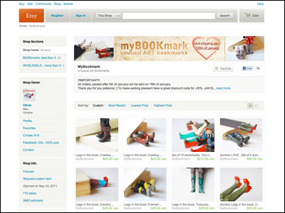 MyBookmark Unusual art bookmarks