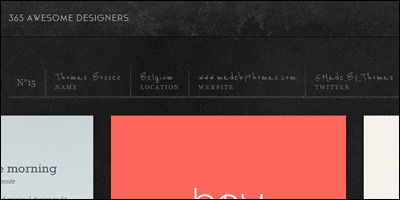 365 awesome designers