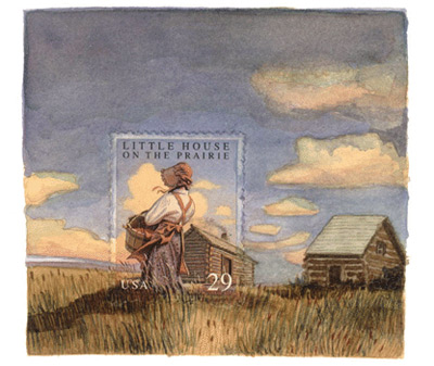 Postage Stamp Paintings | Molly Rausch