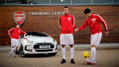 CITROËN AND ARSENAL FC CREATE STRIKING SERIES OF 'CINEMAGRAPHS' 