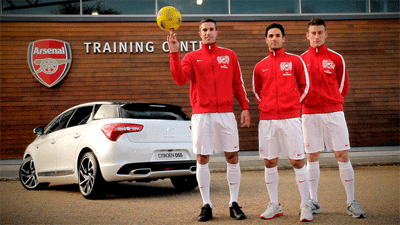 CITROËN AND ARSENAL FC CREATE STRIKING SERIES OF 'CINEMAGRAPHS' 