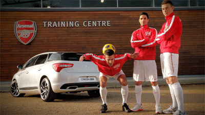CITROËN AND ARSENAL FC CREATE STRIKING SERIES OF 'CINEMAGRAPHS' 