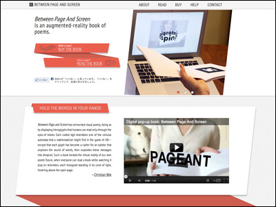 Digital pop-up book: Between Page And Screen