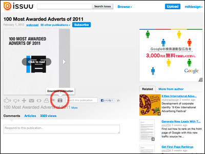 100 Most Awarded Adverts of 2011