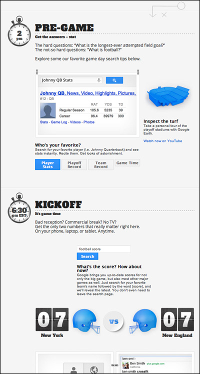 Game Day with Google Search · Inside Google Search