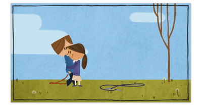 Google バレンタインデーロゴはかわいいアニメーション！