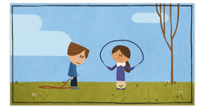 Google バレンタインデーロゴはかわいいアニメーション！