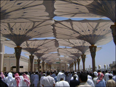 Madinah Haram Piazza Shading Project