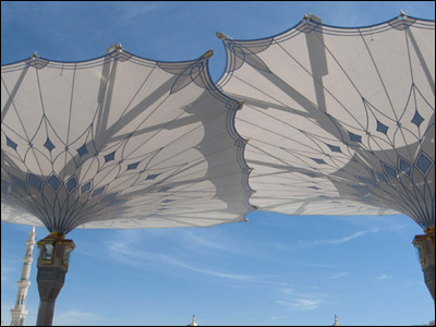 Madinah Haram Piazza Shading Project