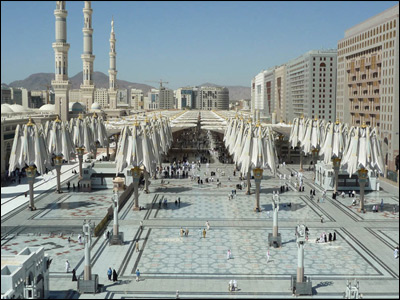 Madinah Haram Piazza Shading Project