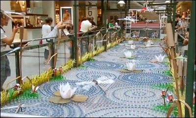 FRAGILE – Recycled Art Installation by Roadsworth