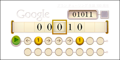 Google アラン・チューリング生誕100周年