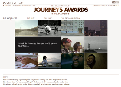 Louis Vuitton - Journeys Awards - With Luca Guadagnino