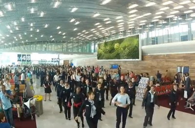 Flash mob Air France