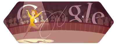 Google ロゴが新体操に！（ロンドンオリンピック2012）