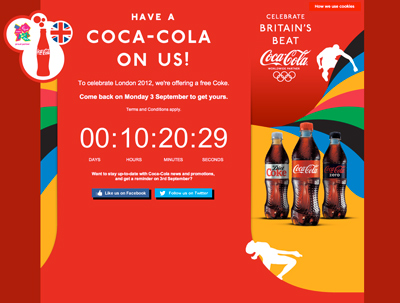Celebrate London 2012 with Coca-Cola's biggest vending machine