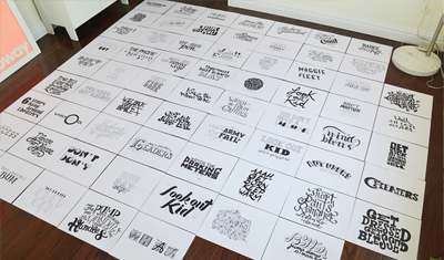 Bob Dylan Subterranean Homesick Blues - A HAND LETTERING EXPERIENCE