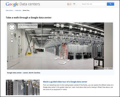Take a walk through a Google data center