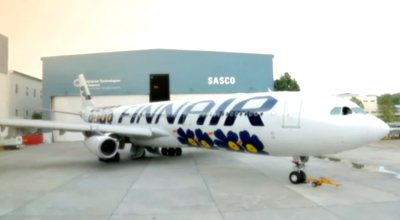 Finnair Unikko plane