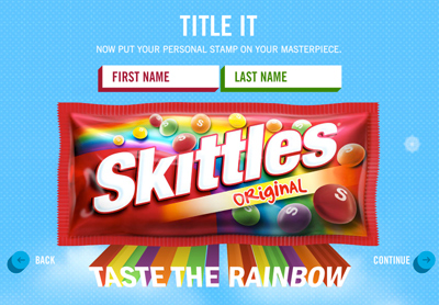 Skittles Create the Rainbow