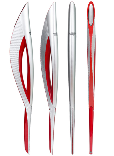 Sochi 2014 Torch and Uniform of the Olympic Torch Relay