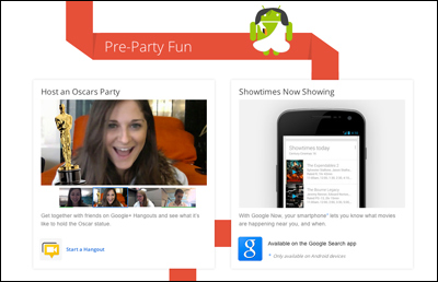  The Oscars – Google