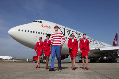 Virgin Atlantic ask Where's Wally?