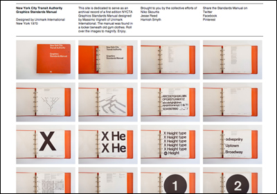 New York City Transit Authority Graphics Standards Manual