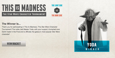 This Is Madness: The Star Wars Character Tournament